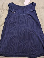 Womens Summer V Neck Tank Top Sleeveless Casual Loose Fit Trendy Blouse