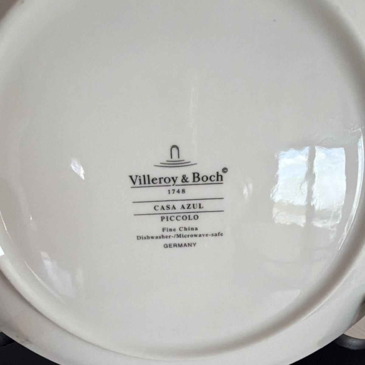 Villeroy & Boch Casa Azul Piccolo Fine China Plates Blue White