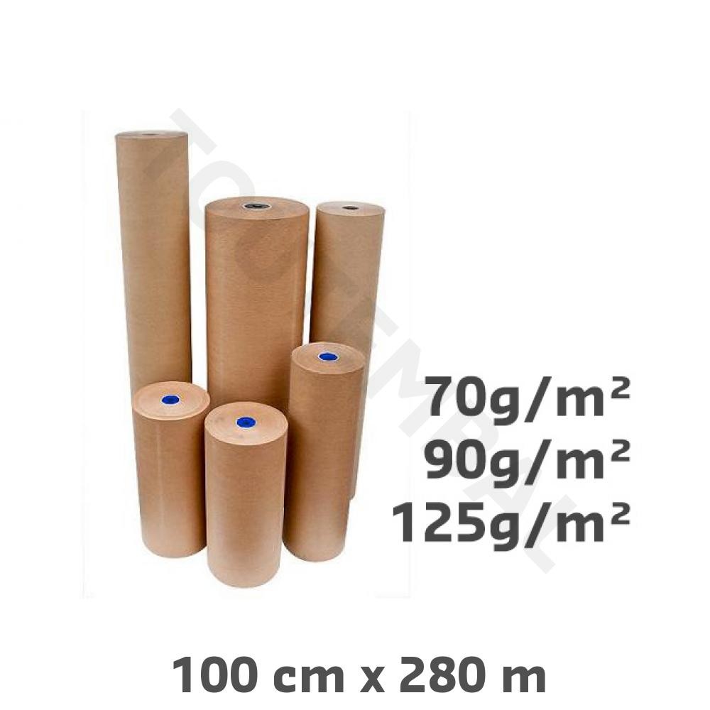 Papier kraft 90 g/m² 100 cm x 280 m pour éviter la casse des colis et remplacer le plastique