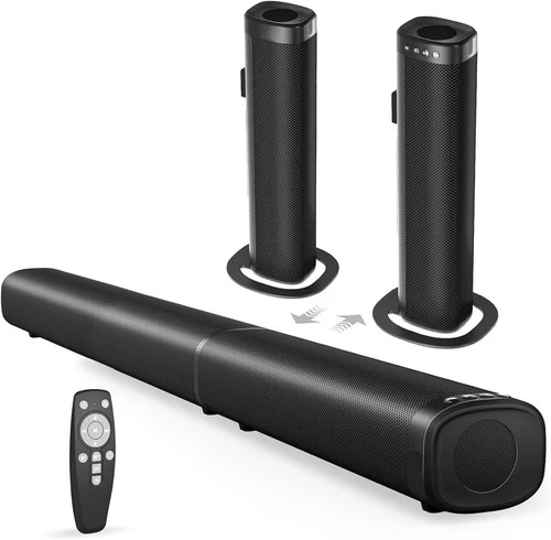 Soundbar for Smart TV, 100W Sound Bar Bluetooth 5.3 Soundbar, 2 in 1