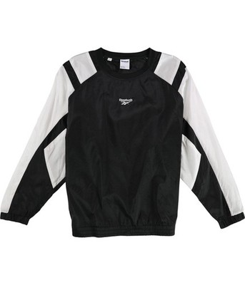 Reebok Mens Classic Twin Vector Windbreaker Jacket, blkwht, M