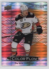 2024-25 Upper Deck Allure Color Flow Red Orange Spectrum 48/150 Troy Terry 11ng