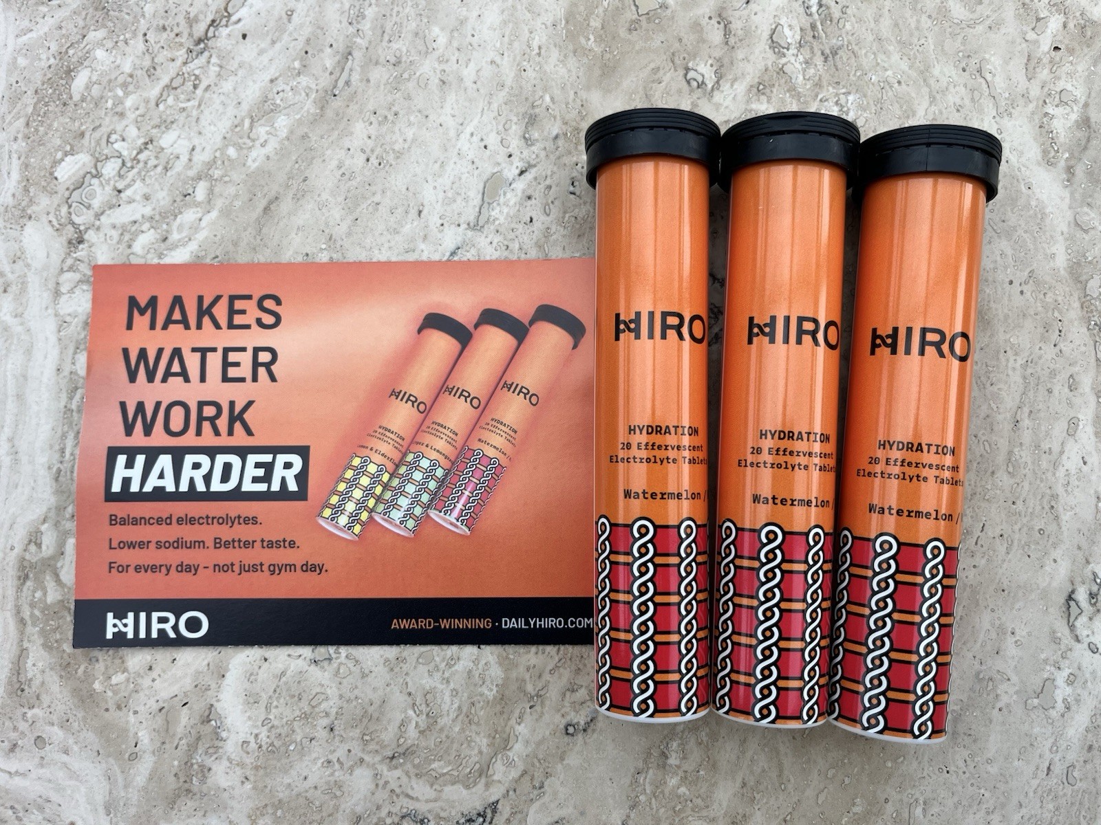 HIRO Hydration Electrolytes Tablets Effervescent Electrolyte Water Vitamin