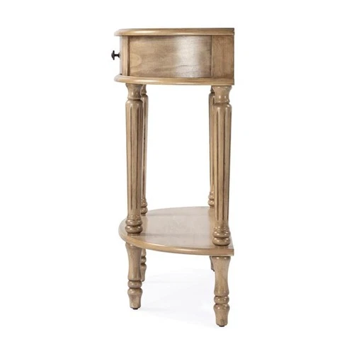 Butler Specialty Company Mozart Wood Demilune Console Table - Antique Beige - Picture 8 of 10