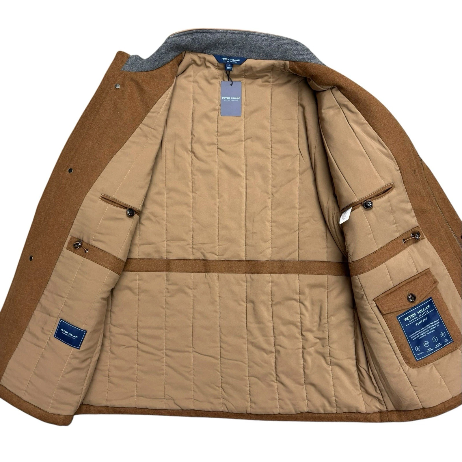 Peter Millar Crown Crafted Tempest Doeskin Wool Brown Jacket, Size XL $1695 NWT - product detail image 5