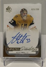 2024-25 Upper Deck SP Authentic Adin Hill Curated Signatures /299 #SPC-AH Vegas