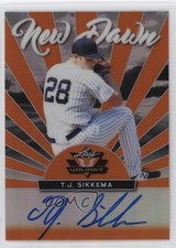 2019 Leaf Valiant New Dawn Orange Prismatic 17/35 TJ Sikkema #ND-TJS Auto nd3