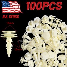 100pcs Front Door Trim Panel Retainer Car Fasteners Clips For Gm Gmc Chevy Buick