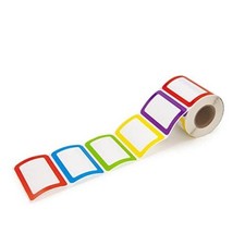 500 Stickers - 3.5" x 2.25"Colors Plain Name tag Labels Blank - 500 Labels