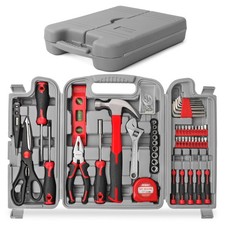Hi-Spec 54pc Home & Office DIY Tool Kit Set. Complete Household Tool Box with Es