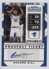 2020 Panini Contenders Draft Picks Sticker Prospect Ticket Romaro Gill Auto 1t44