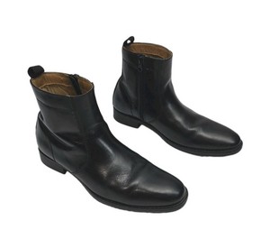 Vintage Johnston & Murphy black leather moto boots Model #78-51101 size 9 Johnston & Murphy Black Leather High Heel Ankle Boots Womens  main image 4