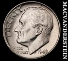 1949 Roosevelt Dime- Silver- Choice Gem Brilliant Uncirculated Luster #J1896