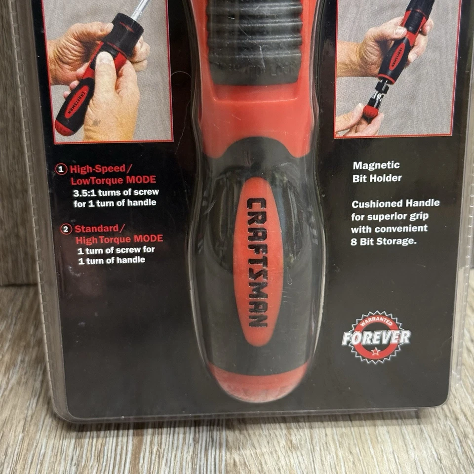 NOS SEARS Craftsman Ratcheting Bit Screwdriver Speed Multiplying 47479—FAST SHIP - Image 4 of 4