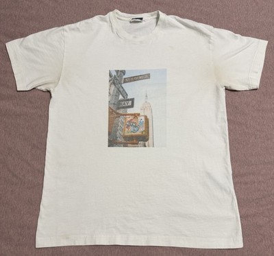 RARE KITH NY NEW YORK TO THE WORLD STICKER TEE WHITE SZ S SMALL