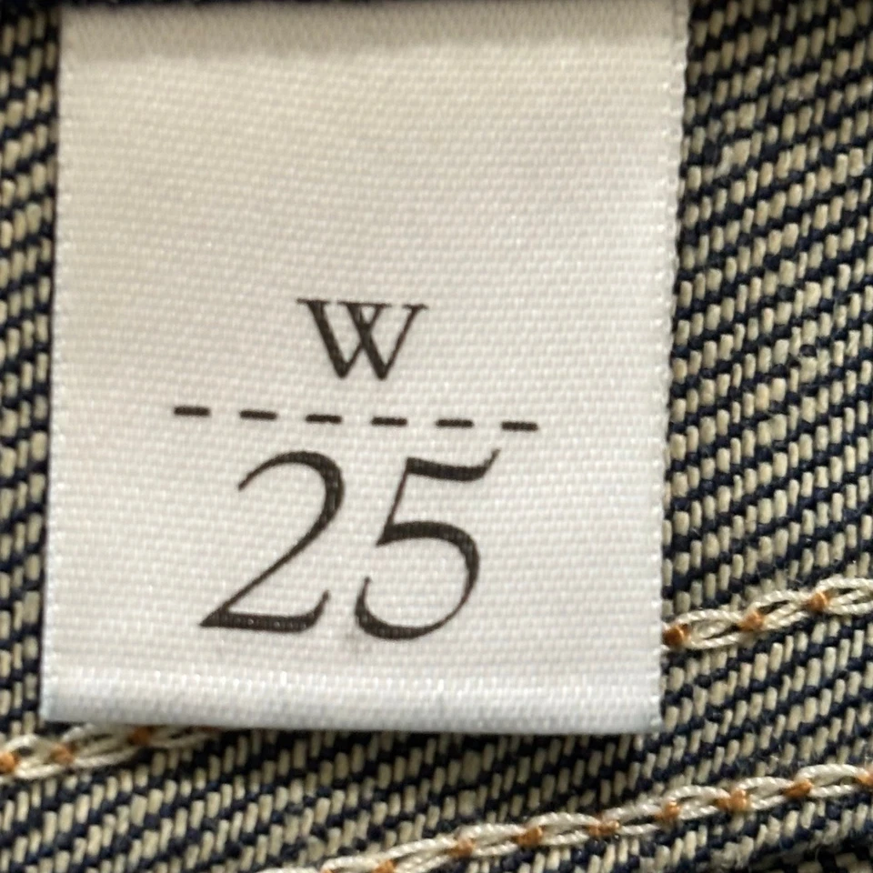 Pantalones de mezclilla informales rígidos índigo lavado oscuro talla 25 Loomstate Genesis para mujer Foto 3 de 4