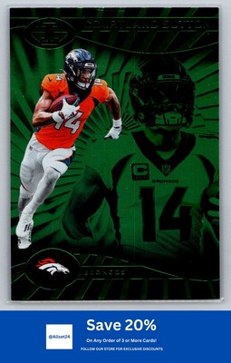 2024 Panini Illusions #23 Courtland Sutton Emerald Trophy Collection Broncos I9