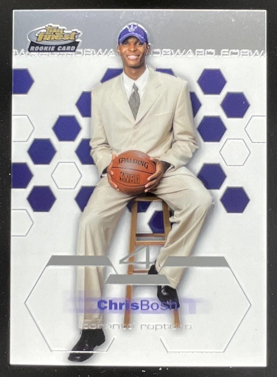 Chris Bosh #181 Basketball Cards 2002 Finest trading card — raw and PSA graded price guide