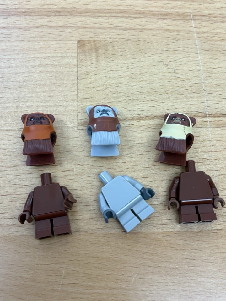 LEGO Star Wars Ewok Minifigure - Lot of 3 Chief Chirpa, Paploo - Image 4 of 4