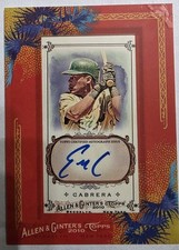 2010 Topps Allen & Ginter's - Framed Mini Autographs Everth Cabrera #AGA-EC (AU)
