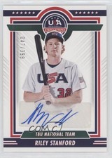 2022 Panini USA Baseball Stars & Stripes Blue Ink 47/399 Riley Stanford Auto 4z8