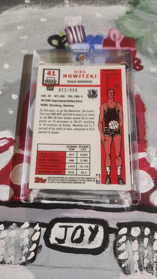 Topps Chrome Dirk Nowitzki /999 - Image 2 of 2