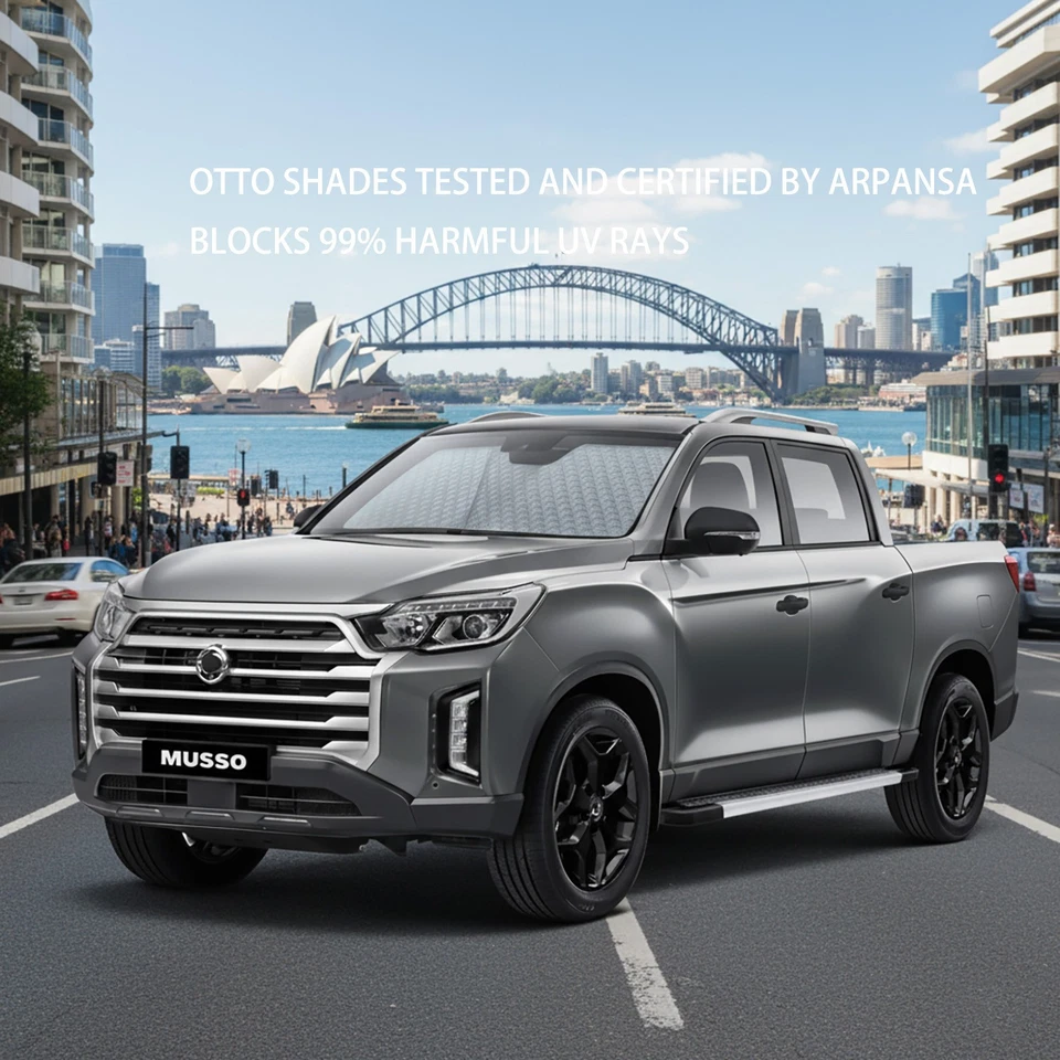 6 Layer Thick WindScreen Sun Shade for SSangyong Musso 18-25 UV Protection - image 2 of 4