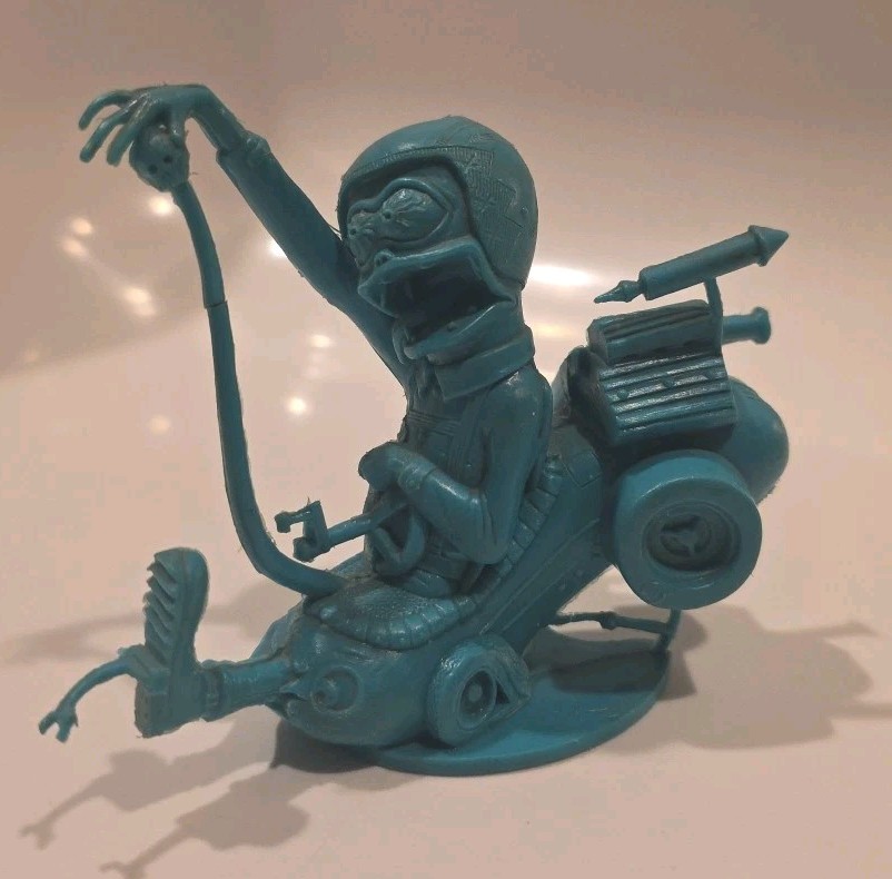 Vintage MARX Toys WEIRD OHS Endsville Eddie NUTTY MADS Teal Blue