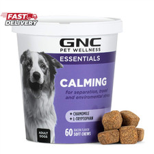 GNC Pets Essentials Calming Soft Chews for Dogs, Bacon Flavor Calming Supplement
