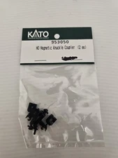 Kato HO 1:87 Scale Magnetic Knuckle Coupler Black (2 pcs) #953050 NIP