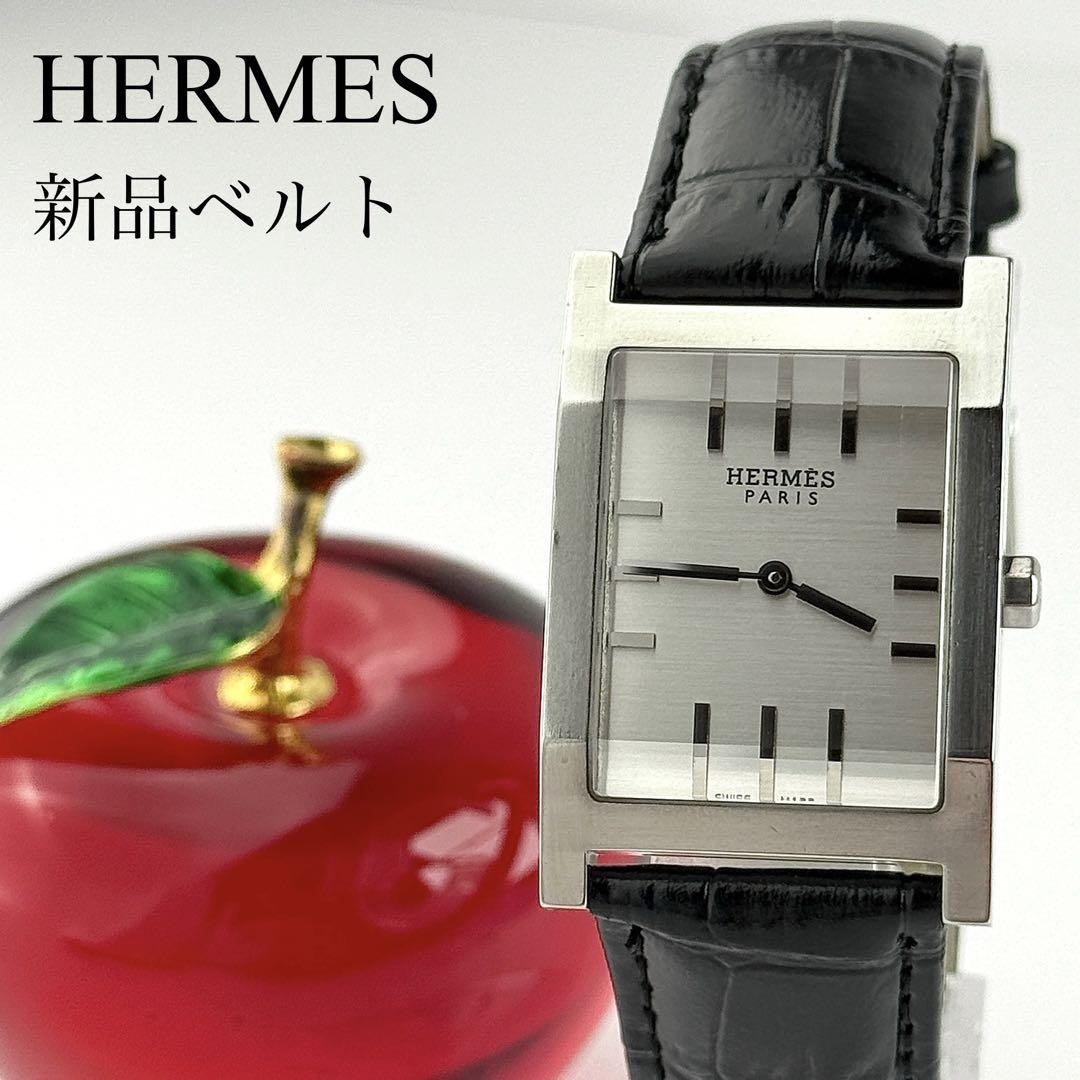 Hermes Tandem Men's Belt 658 Ta1.710 Cut Glass Buckle