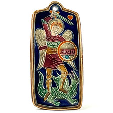 Plaque SAINT-MICHEL Céramique JEAN-CLAUDE TABURET QUIMPER HB keraluc/Bretagne...