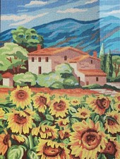 Needlepoint Painted Canvas Gobelin 10506 16"x20" by Collection D'Art