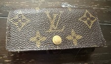 Louis Vuitton Monogram 4 Key Holder Case Brown Vintage Made in France
