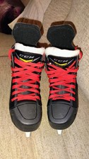 CCM Tacks 1092 Youth Kids Ice Hockey Skates Size 1 Black Shoe Sz 2 Boys/Girls