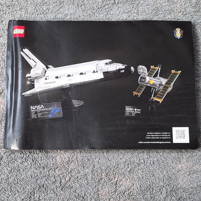 LEGO 10283 NASA Space Shuttle Discovery Manual Booklet Illustrated EN/FR/ES