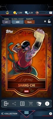 Topps Marvel Collect Thanksgiving '25 Legends of the Fall Shang-Chi Epic DIGITAL