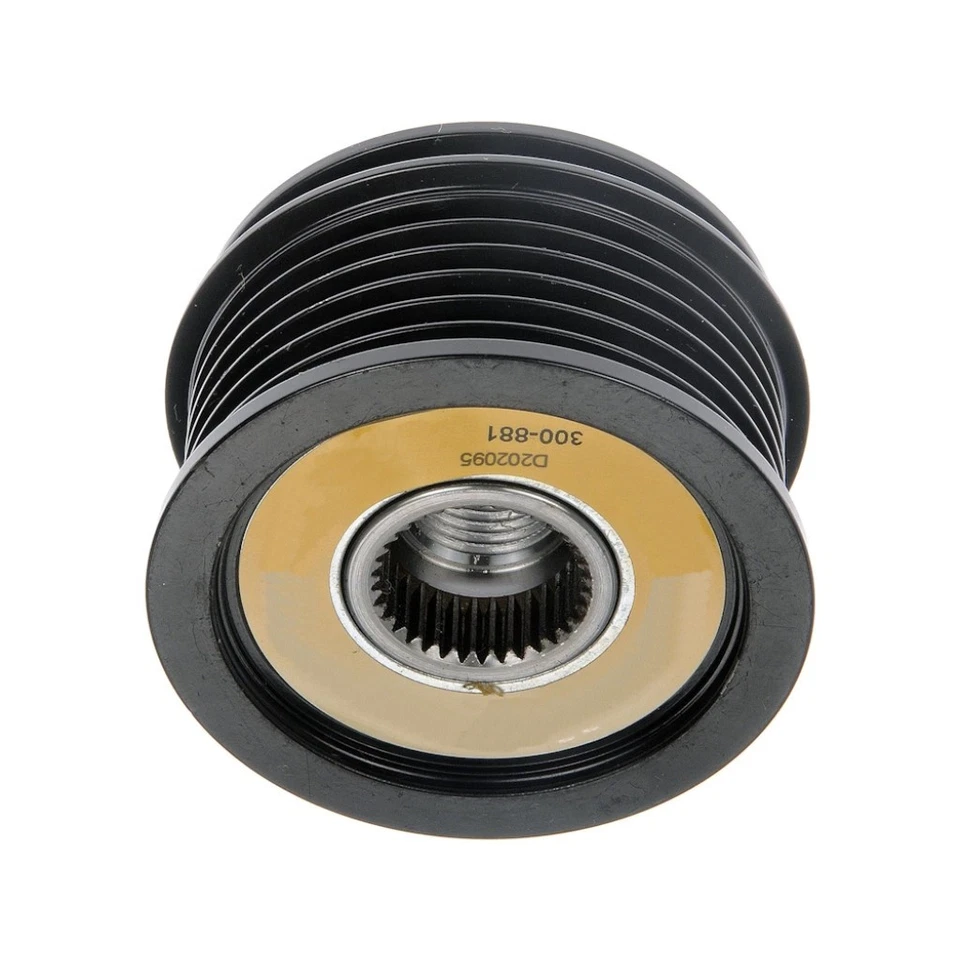 For Volkswagen GTI 2008-2011 Alternator Clutch Pulley | Black Housing Color - Image 2 of 4