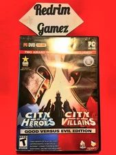 City Of Heroes/City Of Villians Windows PC CD-Rom Video Games Action/Adventure
