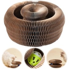 Magic Cat Scratch Organ Board Cat Toy with Ball Cat Grinding Claw Cat Climbing F