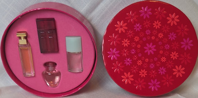 Elizabeth Arden Perfume Miniature Gift Set in Flower Tin and Collectible Box