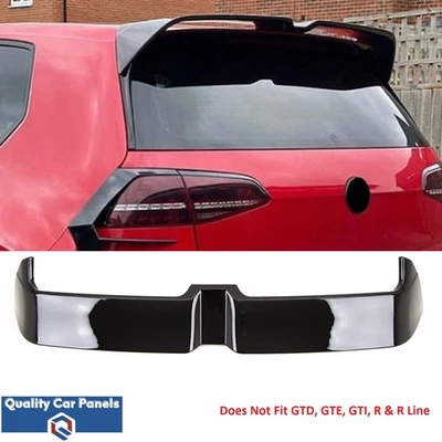 TRADE VEHICLE PARTS Rear Roof Boot Spoiler Oettinger Style Gloss Black Fits VW Golf MK7 MK7.5 13-