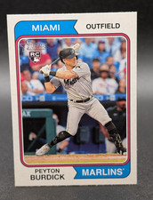 2023 Topps Heritage #322 Peyton Burdick RC Miami Marlins