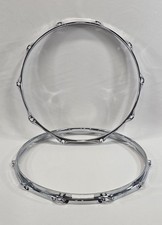 1.6 mm Triple Flanged 14" 10-Lug Snare Drum Hoops Set -NEW