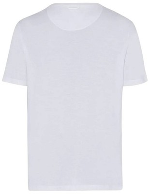 Hanro Herren Night and Day Einfach Baumwolle T-Shirt - Wei