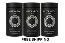 pack of 3  Men's Hair Growth In Glass Bottle/Total 360 Capsules Exp 10/2026