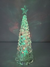 Order Acrylic Color Changing LED Christmas Tree Tested Works 12" Tall