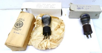 Valvo A408 RE084 Triode Röhren 2 Stück plus Onyx A409 RE074 Vakuumröhre