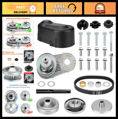 30 Series Torque Converter for Mini Bike Go Kart 2-7HP CVT Clutch 3/4'' 10T & 12T