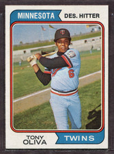 1974 Topps Set-Break #190 Tony Oliva NR-MINT *JAYSACE*